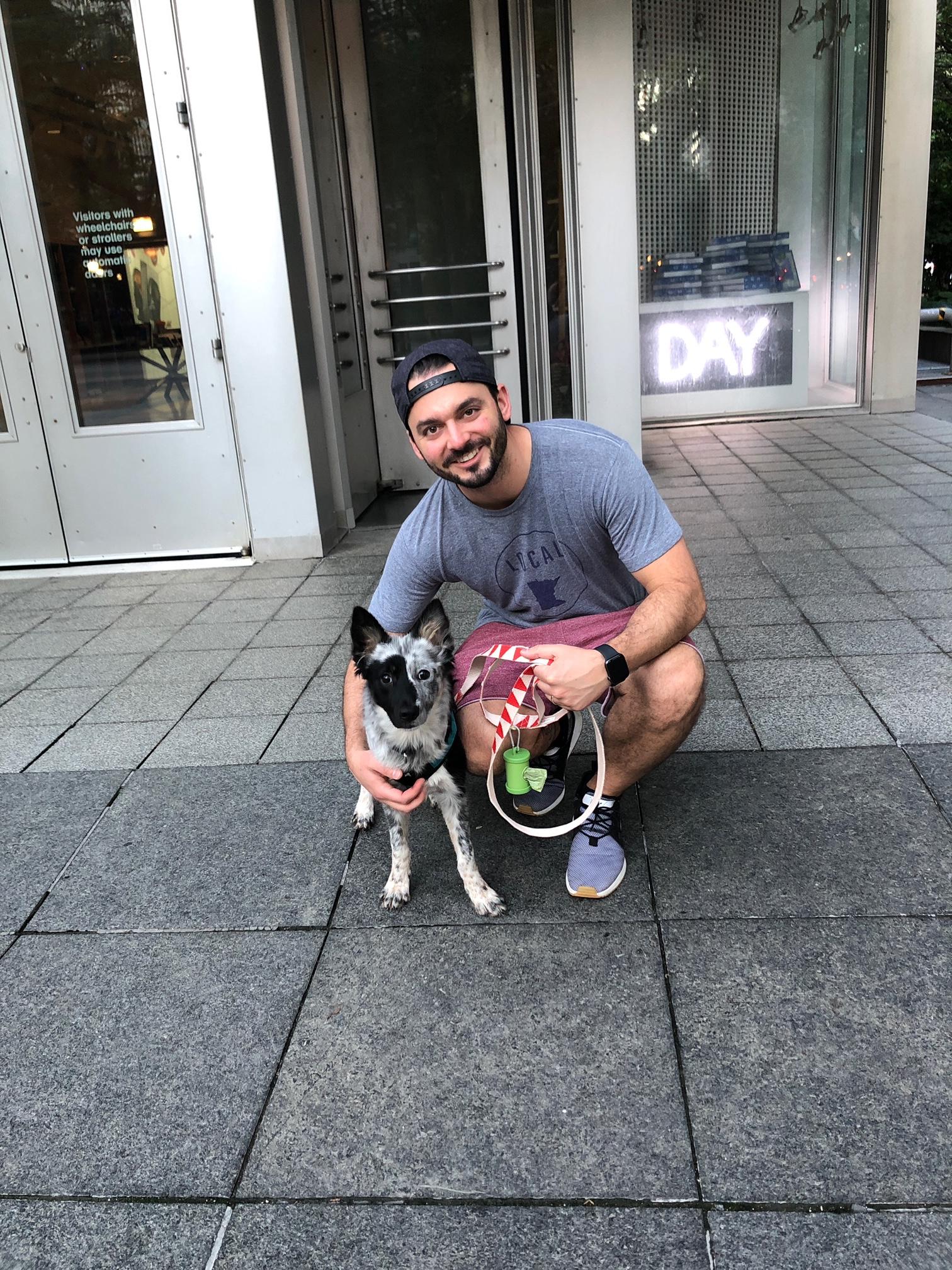 Tyler and pup